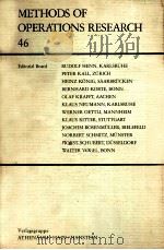 METHODS OF OPERATIONS RESEARCH 46 PDF电子版封面 3445023662 PAUL STAHLY