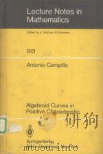 ALGEBROID CURVES IN POSITIVE CHARACTERISTIC   1980  PDF电子版封面  3540100229   