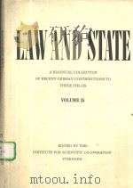 LAW AND STATE VOLUME 35 PDF电子版封面