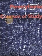 UNIVERSITY OF PENNSYLVANIA BULLETIN UNDERGRADUATE COURSES OF STUDY 1979-1980 PDF电子版封面