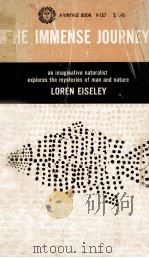 THE IMMENSE JOURNEY PDF电子版封面 LOREN EISELEY