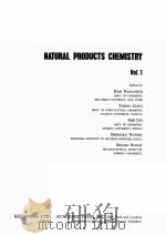 NATURAL PRODUCTS CHEMISTRY VOL.1 PDF电子版封面