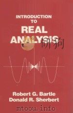 INTRODUCTION TO REAL ANALYSIS PDF电子版封面 0471864811 ROBERT G.BARTLE,DONALD R.SHERB
