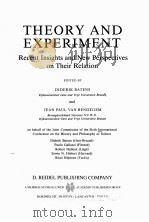 THEORY AND EXPERIMENT PDF电子版封面 9027726450