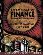ESSENTIALS OF FINANCE AN INTERATED APPROACH PDF电子版封面 0131424165 GEORGE W.GALLINGER,JERRY B.POE