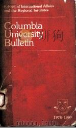 COLUMBIA UNIVERSITY BULLETIN（ PDF版）