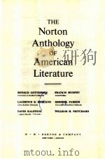 THE ANTHOLOGY OF AMERICAN LITERATURE PDF电子版封面 0393950336 RONALD GOTIESMAN,FRANCIS MURPH