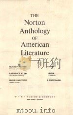 THE ANTHOLOGY OF AMERICAN LITERATURE PDF电子版封面 0393950263 RONALD GOTIESMAN,FRANCIS MURPH