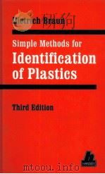 DIETRICH BRANU SIMPLE METHODS FOR IDENTIFICATION OF PLASTICS PDF电子版封面 9781569902042