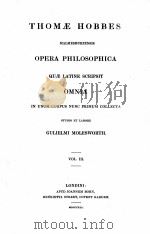 THOMAE HOBBES VOL.Ⅲ     PDF电子版封面     
