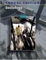 SOCIOLOGY 03\04 THIRTY-SECOND EDITION PDF电子版封面 0072838671