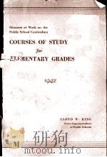 COURSES OF STUDY FOR ELEMENTARY GRADES 1942（1942 PDF版）