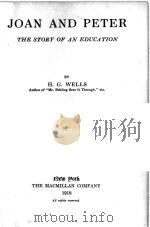 JOAN AND PETER:THE STORY OF AN EDUCATION（1918 PDF版）