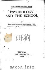 PSYCHOLOGY AND THE SCHOOL   1922  PDF电子版封面     