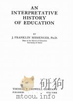 AN INTERPRETATIVE HISTORY OF EDUCATION（1938 PDF版）