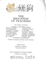 THE EDUCATION OF TEACHERS PDF电子版封面 FOWLER D.BROOKS