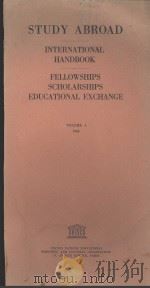 STUDY ABROAD:INTERNATIONAL HANDBOOK VOLUME 1 1948 PDF电子版封面