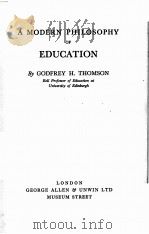 A MODERN PHILOSOPHY OF EDUCATION（1929 PDF版）