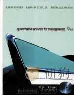 QUANTITATIVE ANALYSIS FOR MANAGEMENT NINTH EDITION PDF电子版封面 0000131857029 BARRY RENDER RALPH M.STAIR M