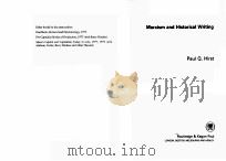 MARXISM AND HISTORICAL WRITING 1985 PDF电子版封面 0710099258