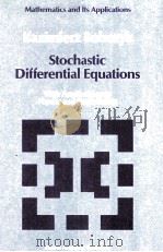 Stochastic Differential Equations With Applications to Physics and Engineering（ PDF版）
