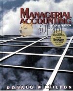MANAGERIAL ACCOUNTING SECOND EDITION PDF电子版封面 0070289875 RONALD W.HILTON