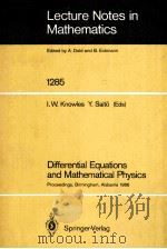Lecture Notes in Mathematics Edited by A.Dold and B.Eckmann     PDF电子版封面  3540184791  I.W.Knowles Y.Saito 