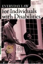 EVERYDAY LAW FOR INDIVIDUALS WITH DISABILITIES（ PDF版）