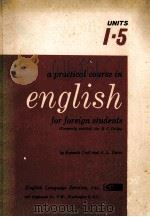 A PRACTICAL COURSE IN ENGLISH FOR FOREIGN STUDENTS PDF电子版封面 KENNETH CROFT AND A. L. DAVIS