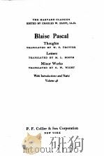BLAISE PASCAL 1956 PDF电子版封面