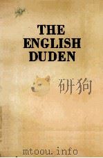 THE ENGLISH DUDEN REVESED EDITION   1960  PDF电子版封面     