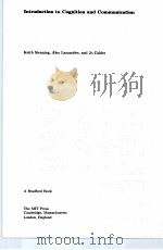 INTRODUCTION TO COGNITION AND COMMUNICATION（ PDF版）