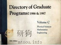 Directory of Graduate programs : 1986 & 1987.volume C PDF电子版封面 0886850274 Graduate Record Examinations B