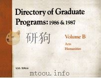 Directory of Graduate programs : 1986 & 1987.volume B PDF电子版封面 0886850274 Graduate Record Examinations B