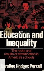 Education and inequality : a theoretical and empirical synthesis PDF电子版封面