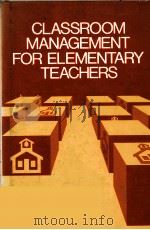 Classroom management for elementary teachers PDF电子版封面 013136135X Carolyn M. Evertson ... [et al