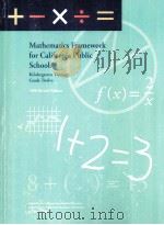 Mathematics framework for California public schools : kindergarten through grade twelve  -2000 rev.     PDF电子版封面  0801115086   