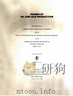 PRIMER OF OIL AND GAS PRODUCTION PDF电子版封面