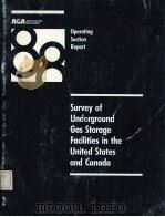 Operating Section Report  SURVEY OF UNDERGROUND GAS STORAGE FACILITIES IN THE UNITED STATES AND CANA     PDF电子版封面     