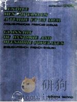 LEXIQUE DES PIPELINES A TERRE ET EN MER ANGLAIS-FRANCAIS FRANCAIS-ANGLAIS GLOSSARY OF ONSHORE AND PDF电子版封面 2710803569