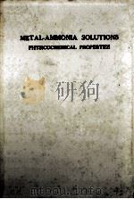 SOLUTIONS METAL-AMMONIAC PROPRIETES PHYSICOCHIMIQUES（1964 PDF版）