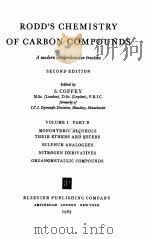 RODD‘S CHEMISTRY OF CARBON COMPOUNDS SECOND EDITION VOLUME Ⅰ PART B（1965 PDF版）