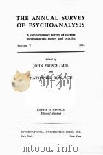 THE ANNUAL SURVEY OF PSYCHOANALYSIS VOL.V（1959 PDF版）