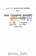 SOME COMMERCIAL AUTOCODES:A COMPARATIVE STUDY（1961 PDF版）