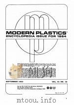 MODERN PLASTICS ENCYCLOPEDIA ISSUE FOR 1964   1964  PDF电子版封面     