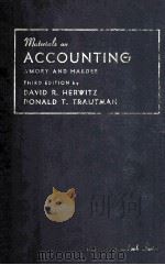 MATERIALS ON ACCOUNTING:AN INTRODUCTION TO THE PROBLEMS AND PRACTICE OF FINANCIAL ACCOUNTING FOR STU 1959 PDF电子版封面 ROBERT AMORY