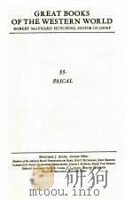 GREAT BOOKS OF THE WESTERN WORLD 33 PASCAL（1980 PDF版）