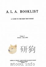 A.L.A. BOOKLIST VOL.V 1964 PDF电子版封面