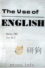 THE USE OF ENGLISH SPRING 1982 VOL.33/2 PDF电子版封面