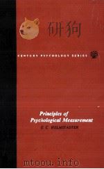 PRINCIPLES OF PSYCHOLOGICAL MEASUREMENT 1964 PDF电子版封面